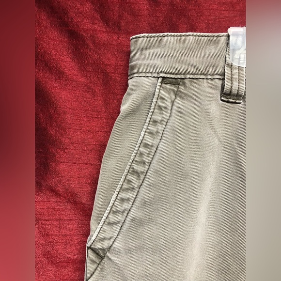 L.L. Bean mens cream grey Canvas pants - Picture 4 of 8